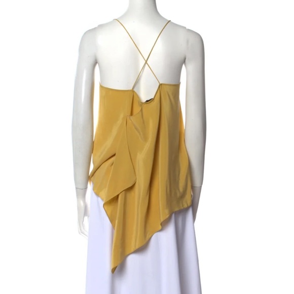 Theory Silk Camisole Top Asymmetrical Back - Picture 4 of 6